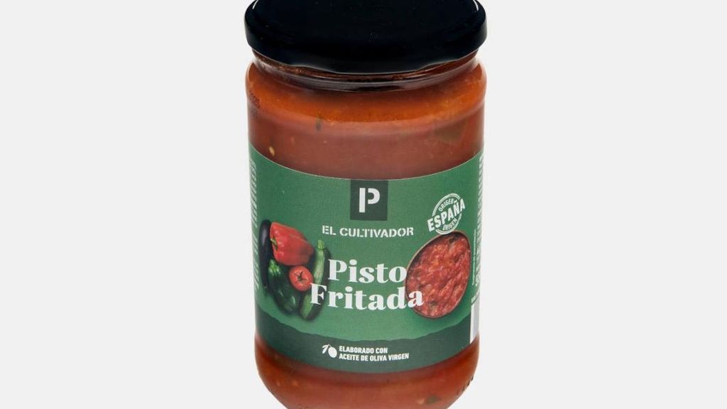 Pisto Fritada de la marca El Cultivador, que podría contener caucho negro