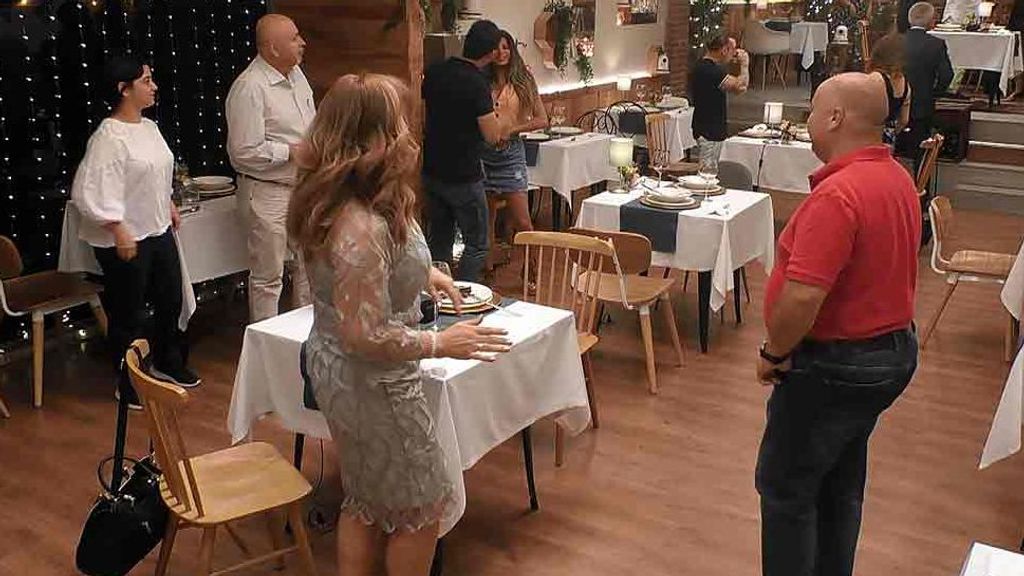 Eva y Juan Francisco durante su cita en 'First Dates'