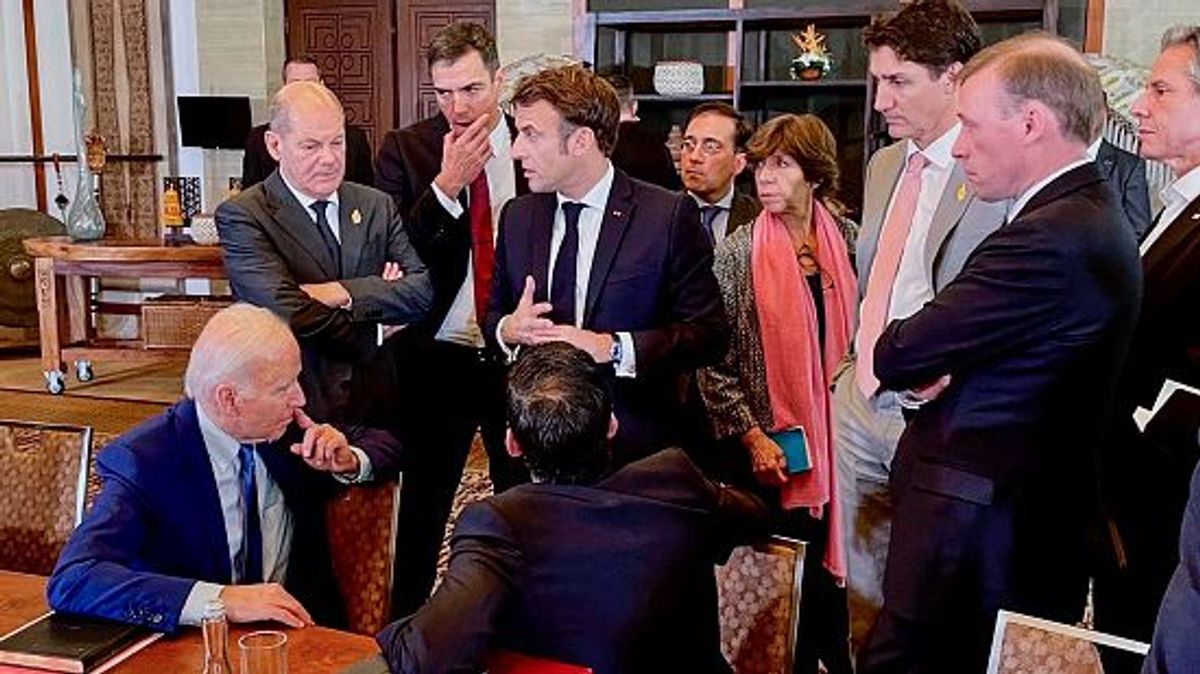 Reunión de países de la OTAN en Bali ante la caía del misil en territorio polaco Reunión de países de la OTAN en Bali ante la caía del misil en territorio polaco