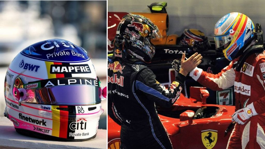 Fernando Alonso homenajea a Sebastian Vettel: llevará un casco único en su honor