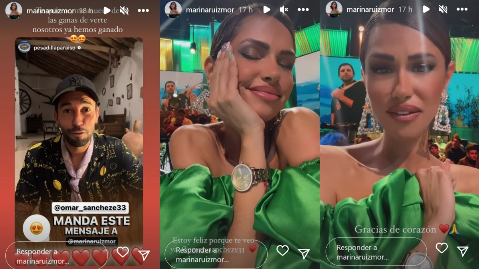 Marina Ruiz, feliz ante su inminente reencuentro con Omar Sánchez