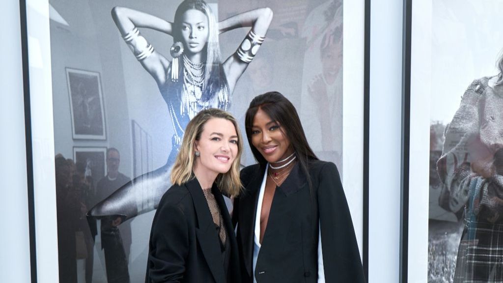 Marta Ortega con Naomi Campbell.