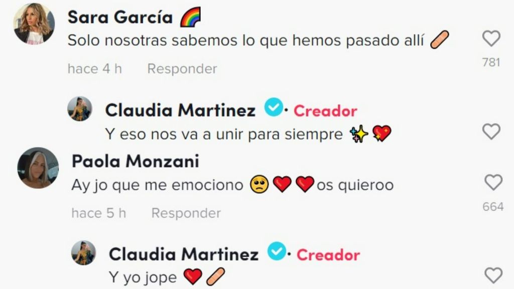 Sara y Paola comentan el vídeo de Claudia presumiendo de su amistad