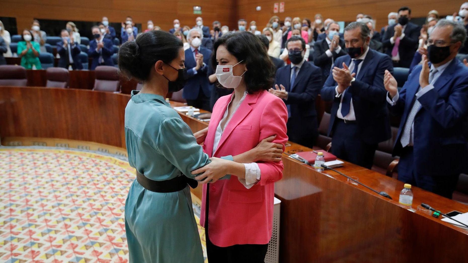Ayuso junto a la líder de Vox en Madrid, Rocío Monasterio