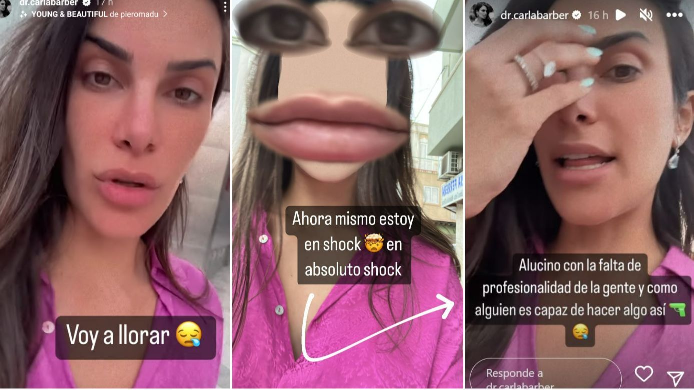 Carla Barber se ha roto al hablar del contratiempo que le ha surgido horas antes del bautizo de Bastian