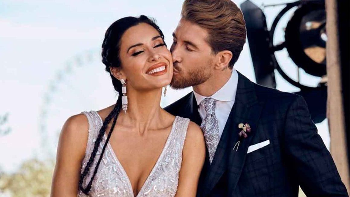 El maquillaje de Pilar Rubio era más recargado.