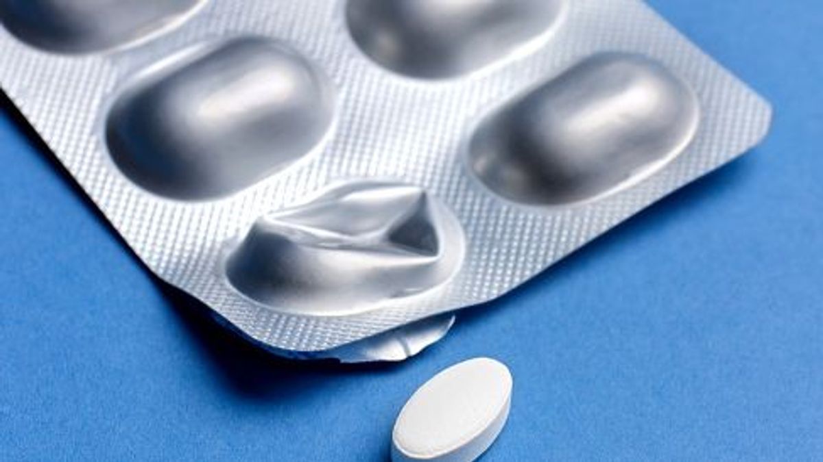 Pill removed from blister pack Pill removed from blister pack