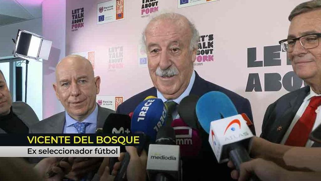 Vicente del Bosque se une al homenaje de Interporc a los más de 400.000 profesionales españoles dedicados al sector porcino