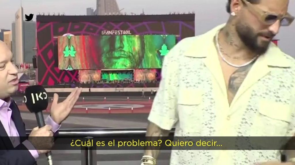 Maluma deja tirado a un periodista en medio de una entrevista