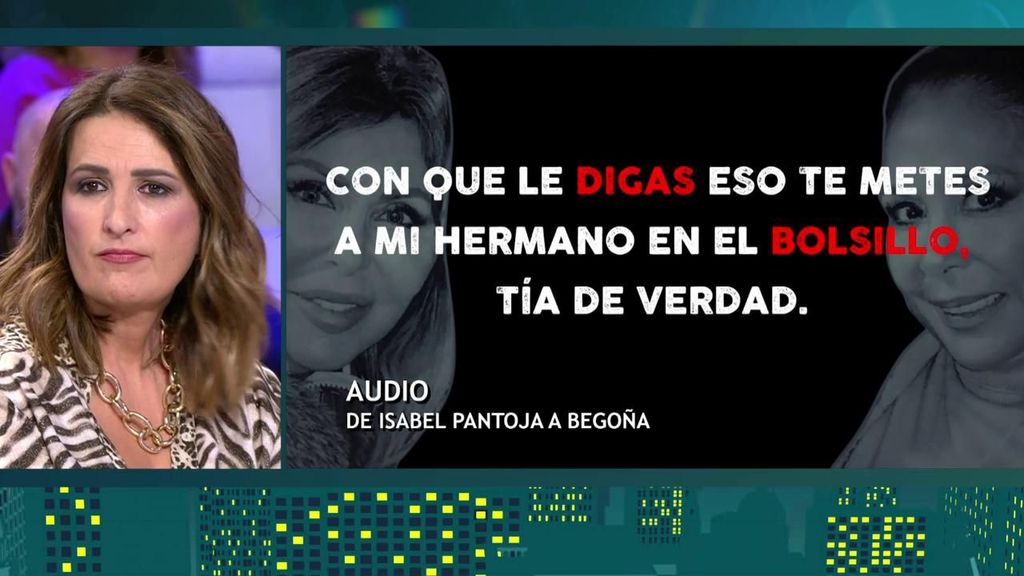 El audio de Isabel Pantoja a Begoña sobre su hermano Agustín