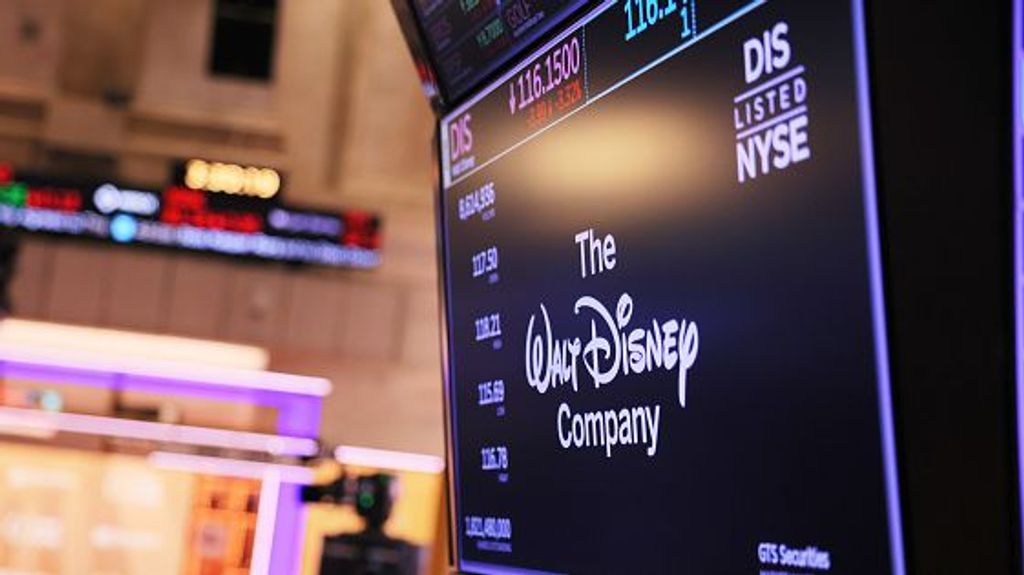 Cotización de Disney en el parqué de Wall Street, NY