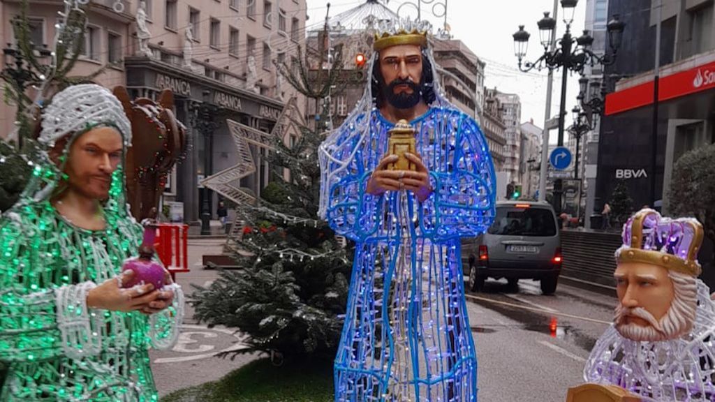 Los tres Reyes Magos.