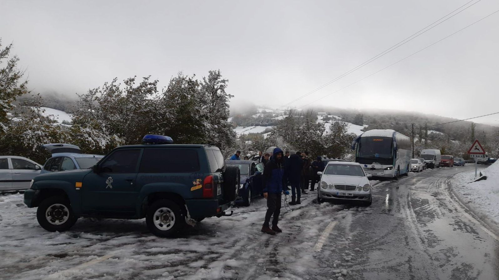Nieve en Roncesvalles (Navarra)
