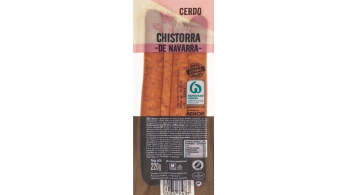 Retiran chistorra de Navarra de Lidl por salmonela Retiran chistorra de Navarra de Lidl por salmonela