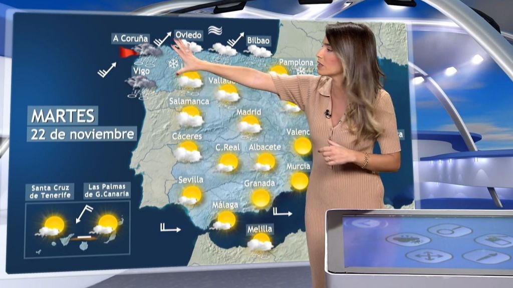 Tiempo para el martes en España: la borrasca Denise y un frente causarán lluvia y nieve
