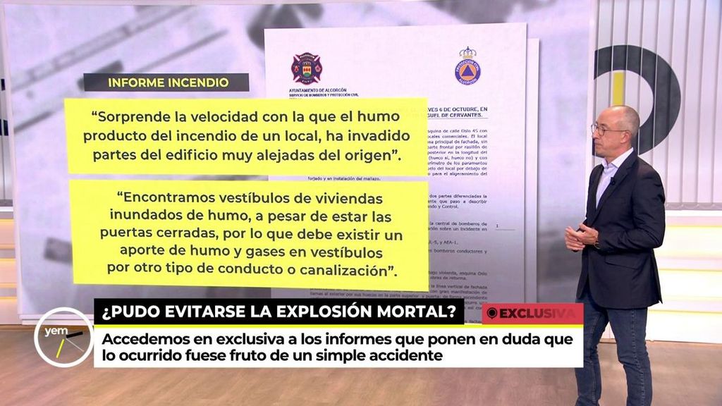'Ya es mediodía' accede en exclusiva al informe de los bomberos sobre el incendio de Alcorcón