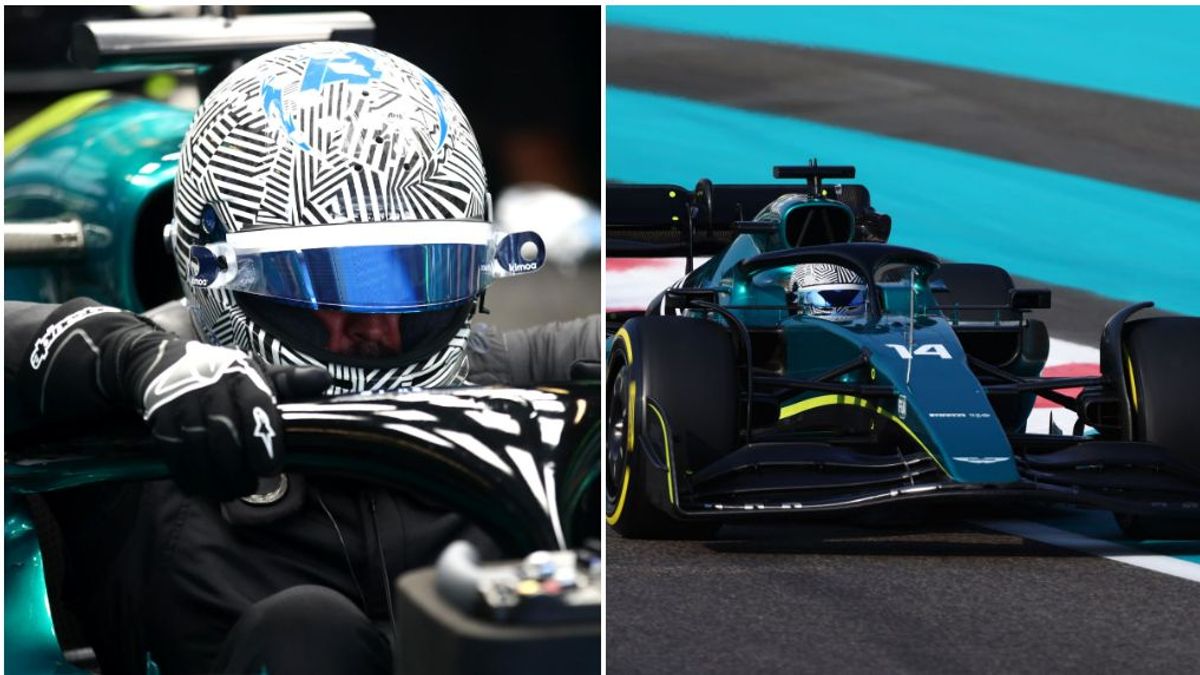 Fernando Alonso ya viste de verde: el español rueda por primera vez con Aston Martin