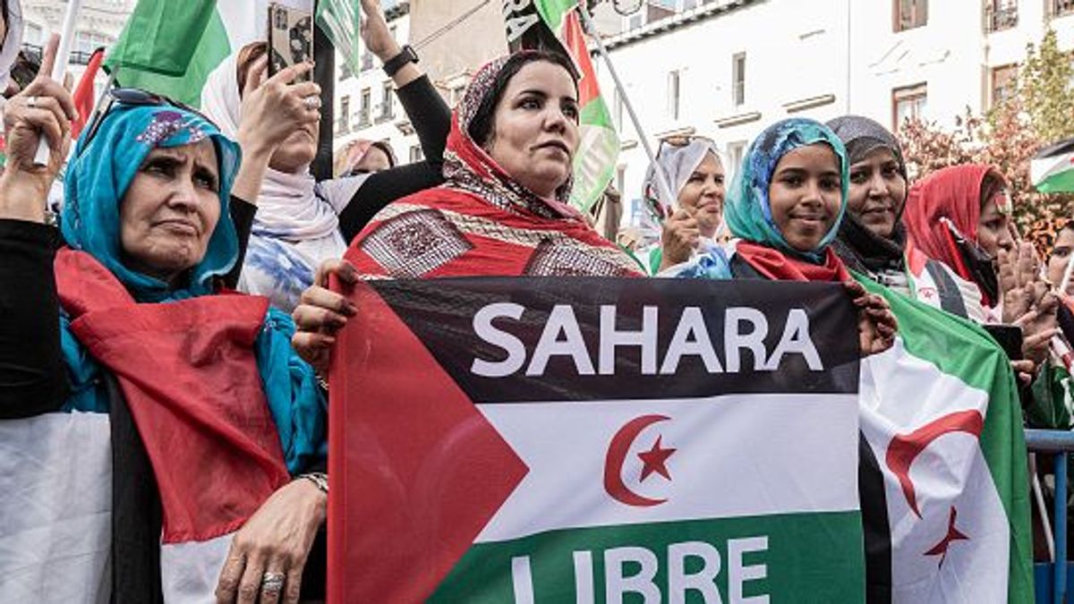 Manifestación pro saharauis en Madrid