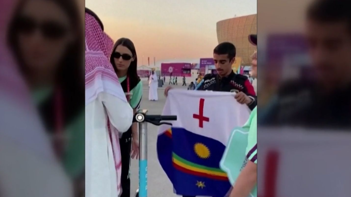 Nuevo lío e n el Mundial de Qatar por un arcoiris en una bandera