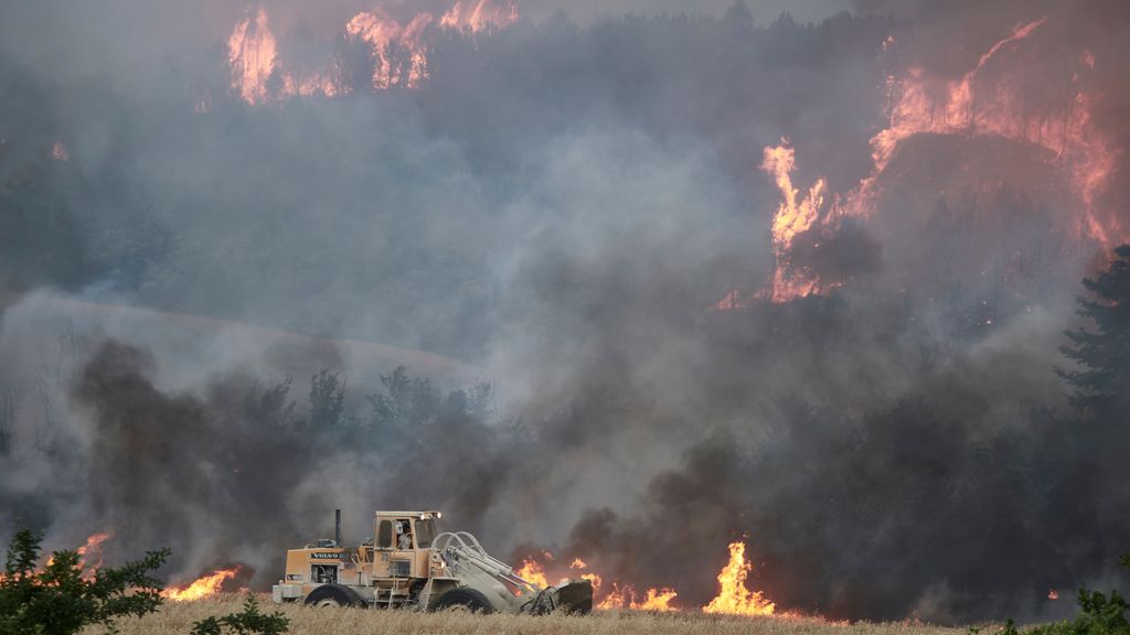 Incendio en Puente la Reina, Navarra, el 18 de junio de 2022