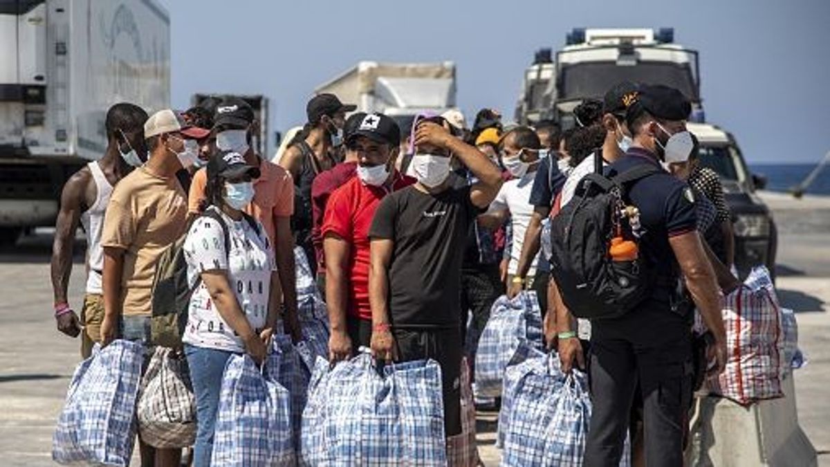 Migrantes en Lampedusa Migrantes en Lampedusa