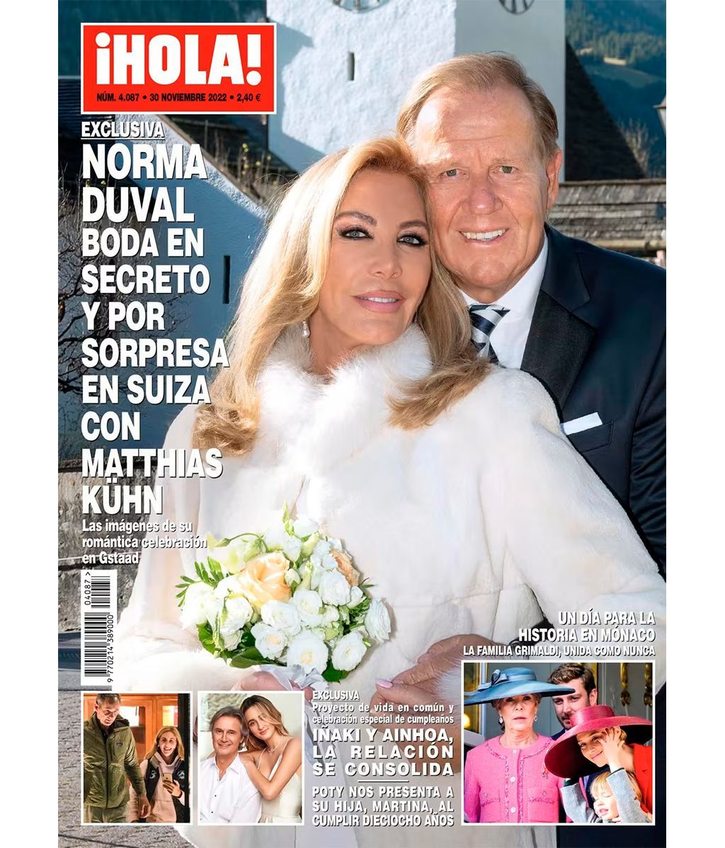 Norma Duval y Matthias Kün se casan por sorpresa tras trece años de relación