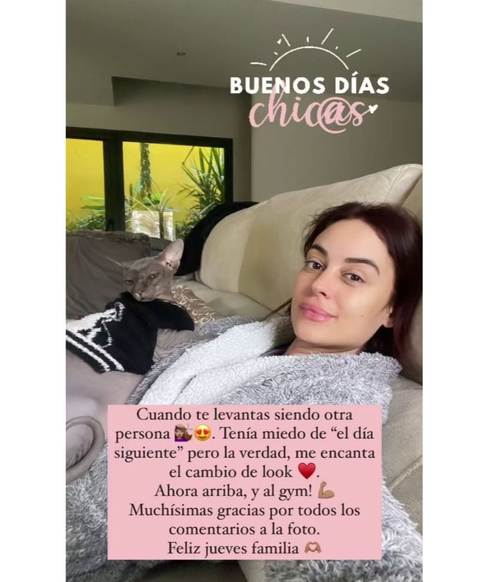 Amanda, la novia de Suso Álvarez, tras su cambio de look