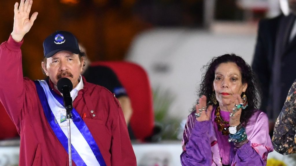 El matrimonio comunista al frente de Nicaragua, Daniel Ortega y su esposa y vicepresidenta, Rosario Murillo