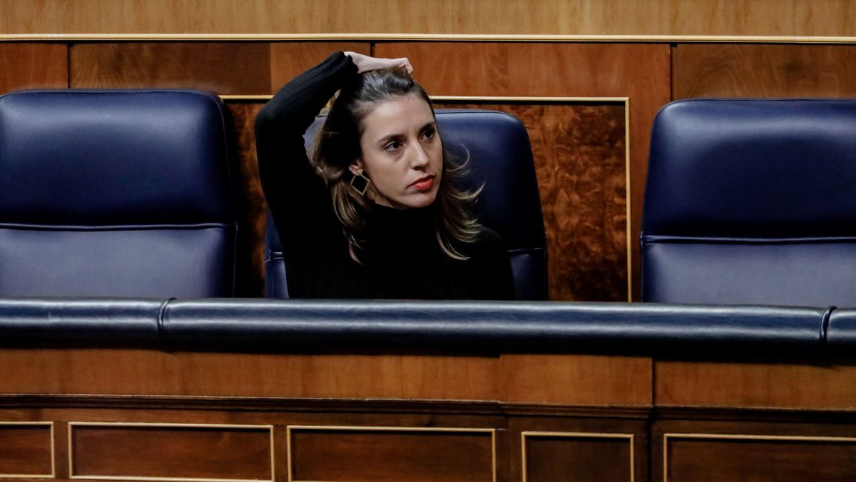 La ministra de Igualdad, Irene Montero, en el Congreso de los Diputados