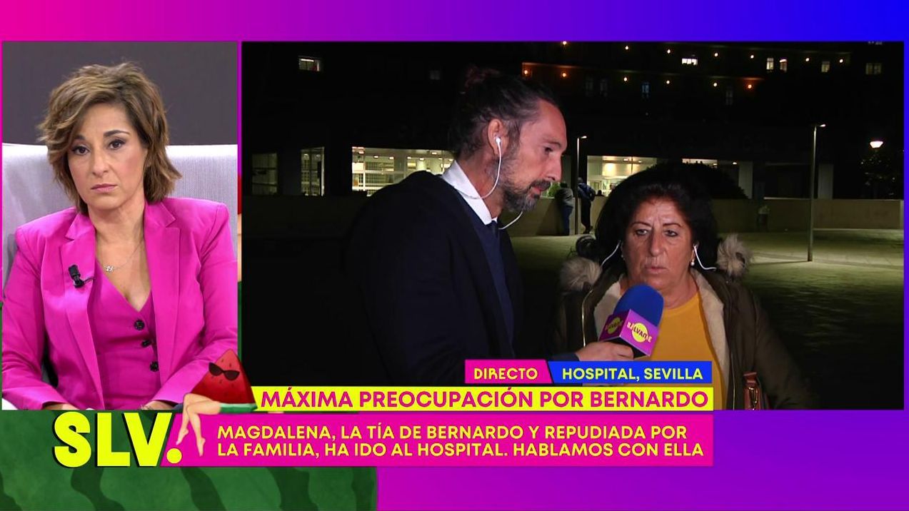 Magdalena habla en directo en 'Sálvame' desde el hospital