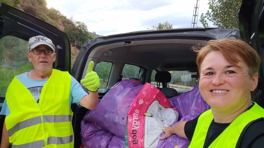 Uno de los voluntarios que acompaña a Gema durante sus jornadas