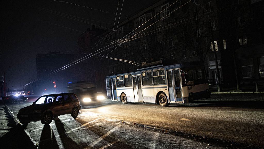 Apagón en Donetsk, Ucrania