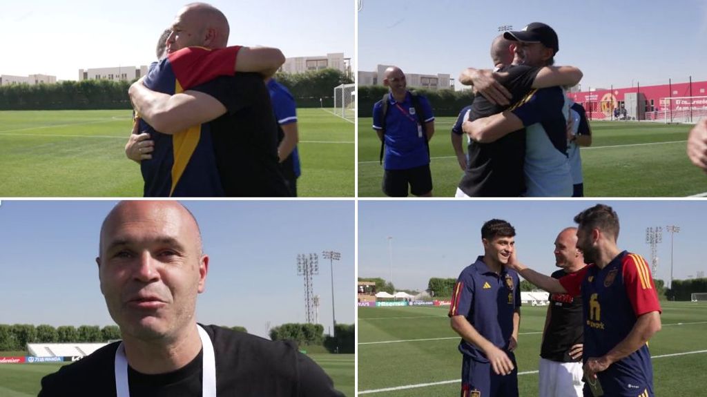 Iniesta visita a la Selección: de la ilusión de Luis Enrique, a la timidez de Pedri por conocerlo