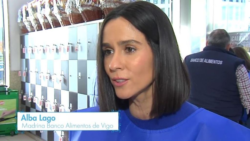 La presentadora de Informativos Telecinco Alba Lago, madrina del Banco de Alimentos de Vigo