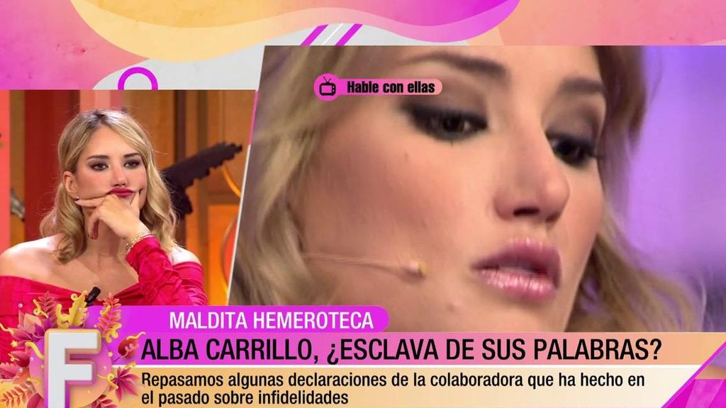 Alba Carrillo se enfrenta a la hemeroteca