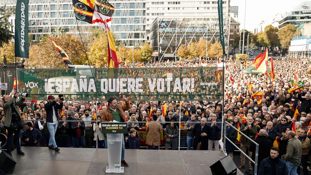 Concentración de Vox en Madrid