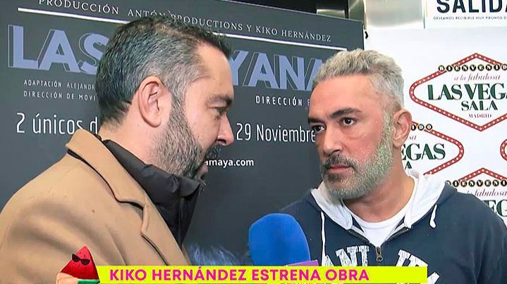 Fran Antón esquiva a 'Sálvame' el día del estreno de su obra con Kiko Hernández: "Está intentando evitarnos"