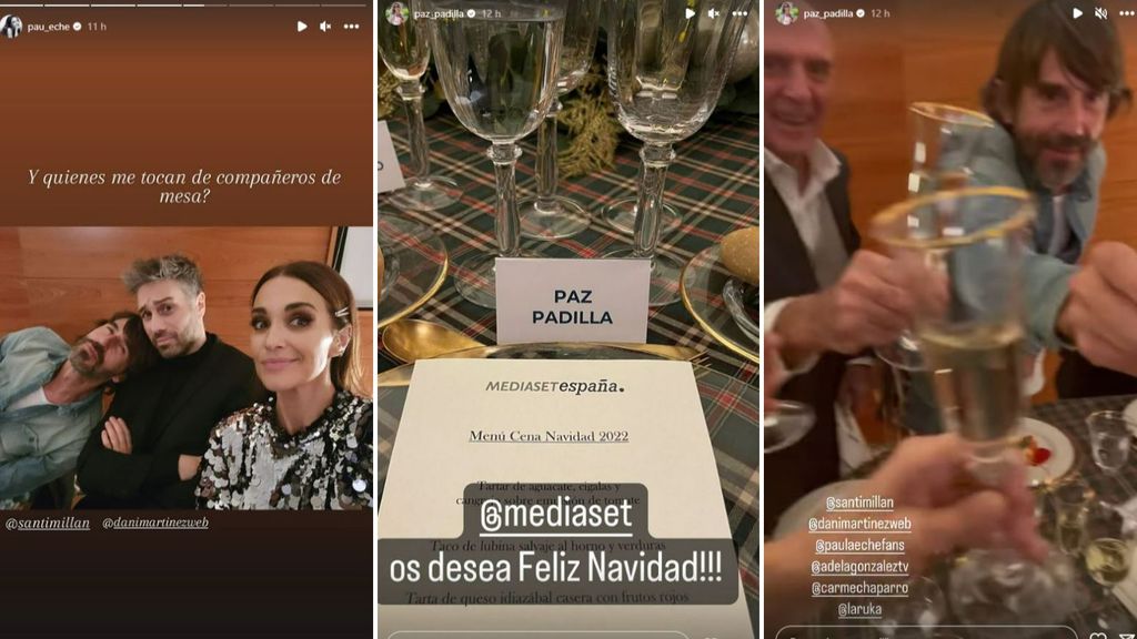 Algunos detalles de la fiesta de presentadores de Mediaset