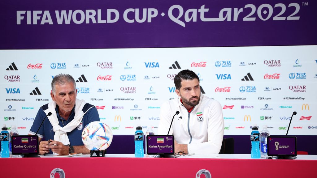 Carlos Queiroz y Karim Ansarifard