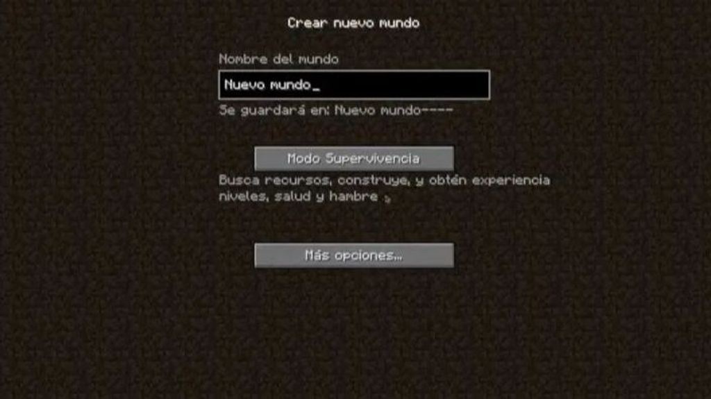 crear mundo minecraft