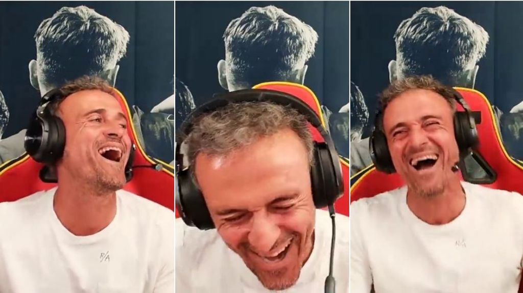 Luis Enrique y su ataque de risa en pleno directo: "No he probado el helado de huevo"