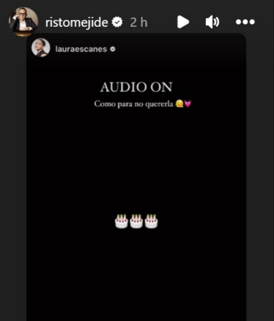 Laura Escanes comparte la felicitación de su hija Roma a Risto Mejide