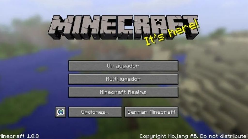 menu minecraft