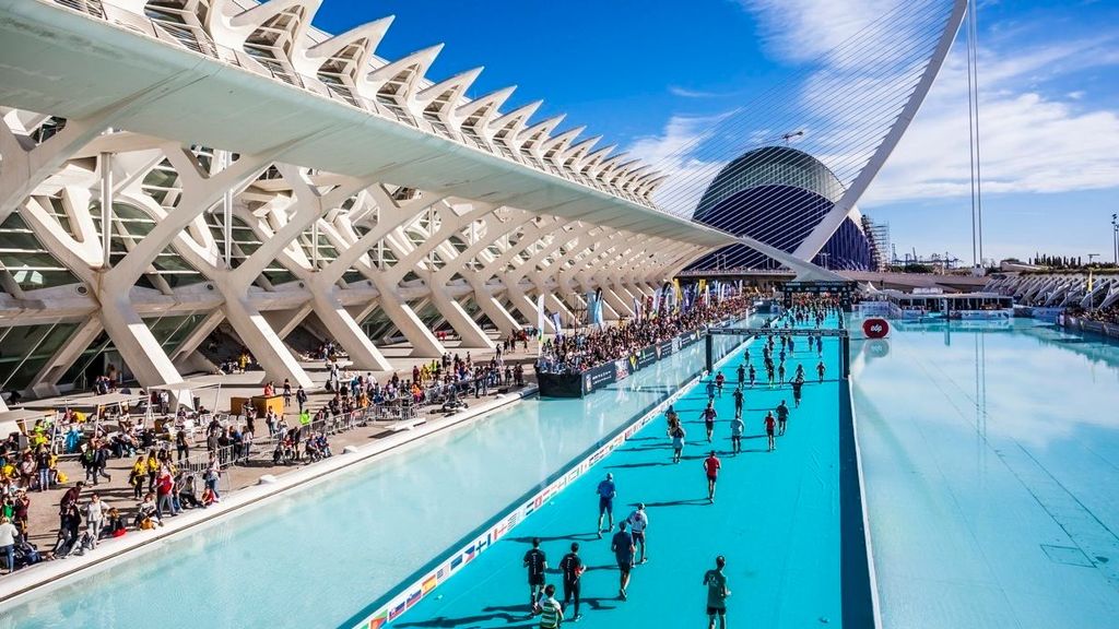 Meta del Maratón de Valencia