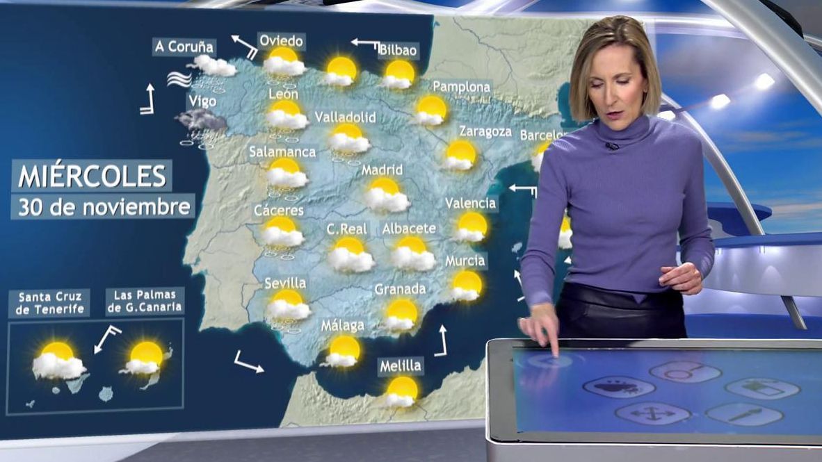 Tiempo para el miércoles: una borrasca causará lluvias en España y más frío