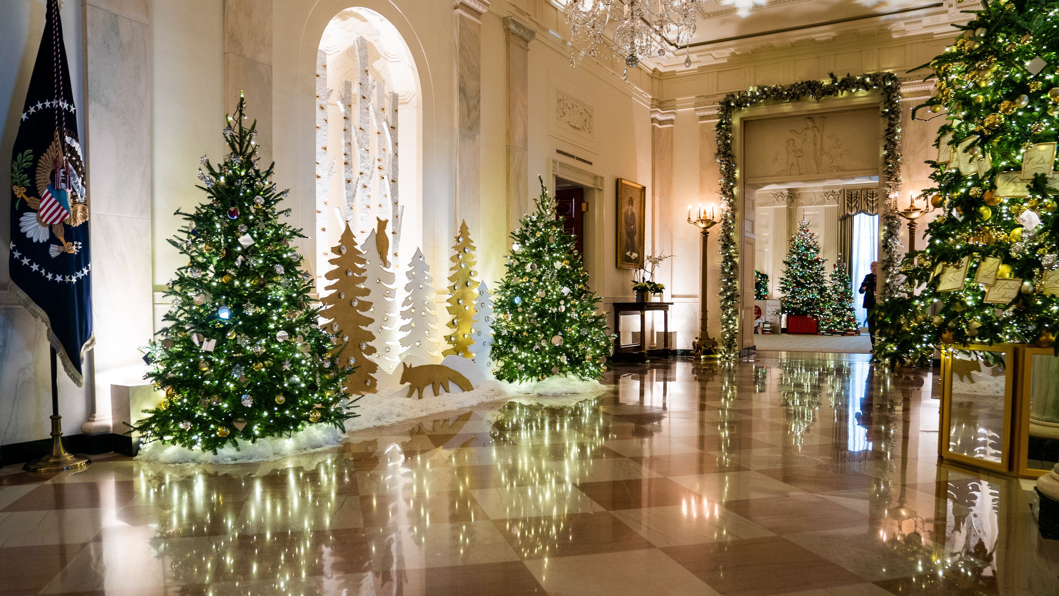Ya es Navidad en La Casa Blanca: más de 83.000 luces iluminan los abetos de Joe y Jill Biden