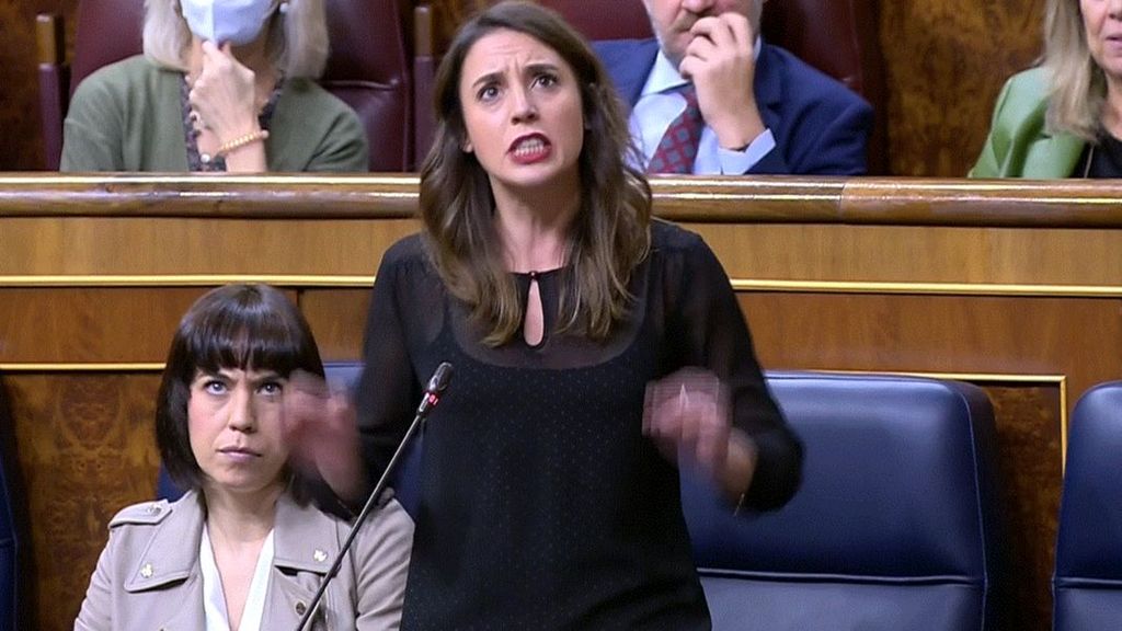 Irene Montero acusa al PP de promover la violación