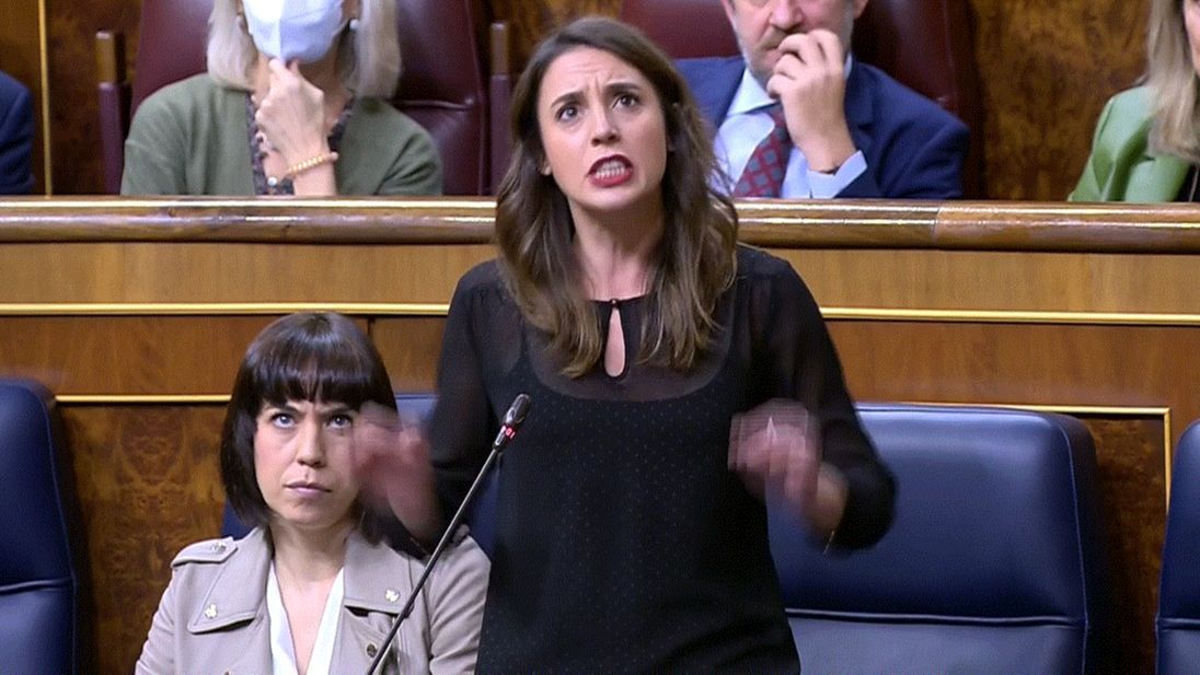 Irene Montero acusa al PP de promover la violación