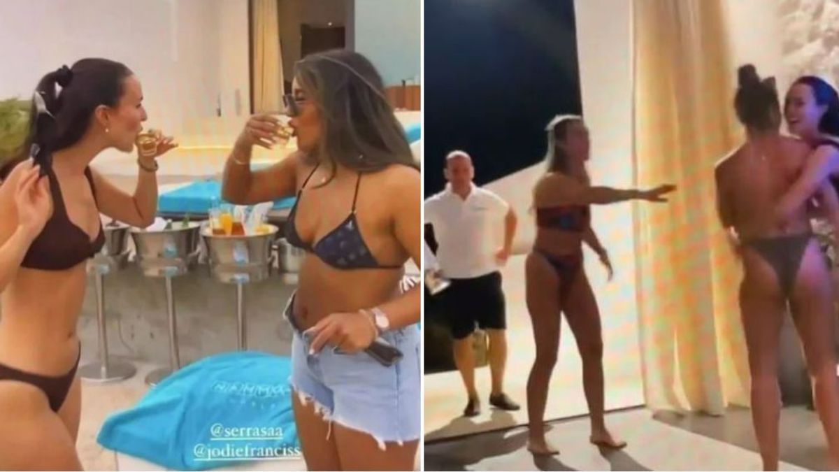 Las mujeres de los futbolistas de Gales desafían las leyes qataríes: fiesta con alcohol y bikinis