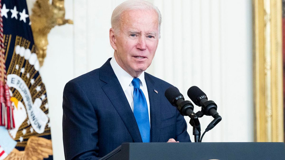 02 November 2022, US, Washington: US President Joe Biden speaks in the East Room of the White House about 'working to strengthen the infrastructure talent pipeline. Photo: Michael Brochstein/ZUMA Press Wire/dpa 02 November 2022, US, Washington: US President Joe Biden speaks in the East Room of the White House about 'working to strengthen the infrastructure talent pipeline. Photo: Michael Brochstein/ZUMA Press Wire/dpa